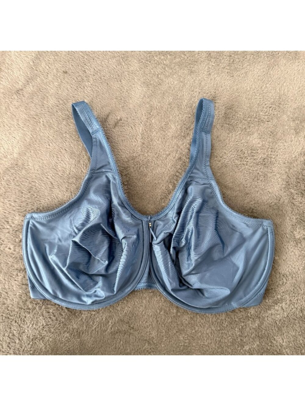 Wacoal Basic Beauty Full Figure Seamless Underwire Bra Womens 36H Blue 855192